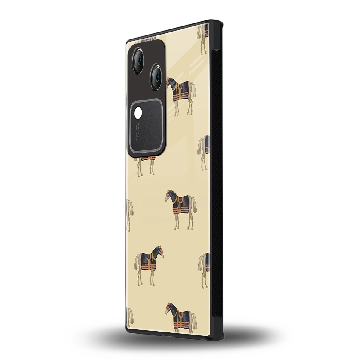 Vintage Rider vivo v30 mobile cover | shockproof glass phone case