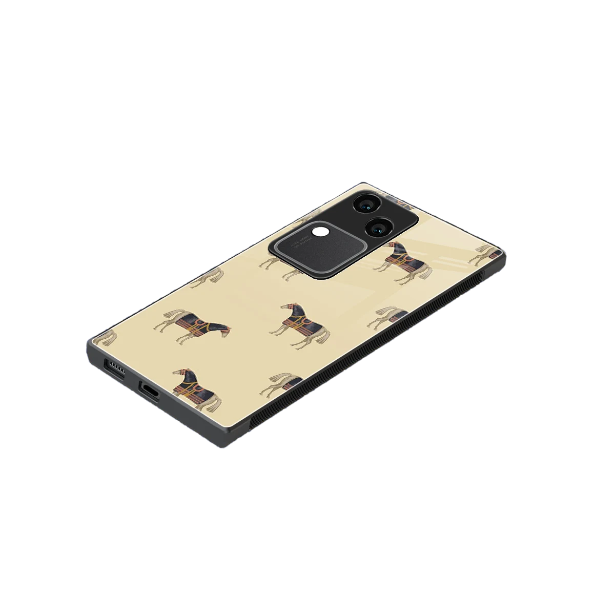 Vintage Rider stylish phone case for vivo v30 | glossy glass and slim fit
