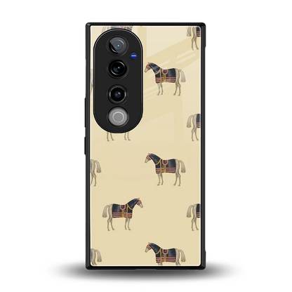 Vintage Rider back phone cover | glass case for vivo v40 pro