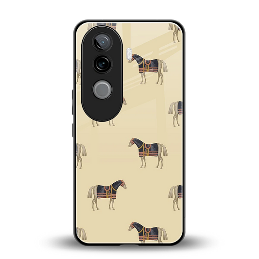 Vintage Rider back phone cover | glass case for vivo v40e