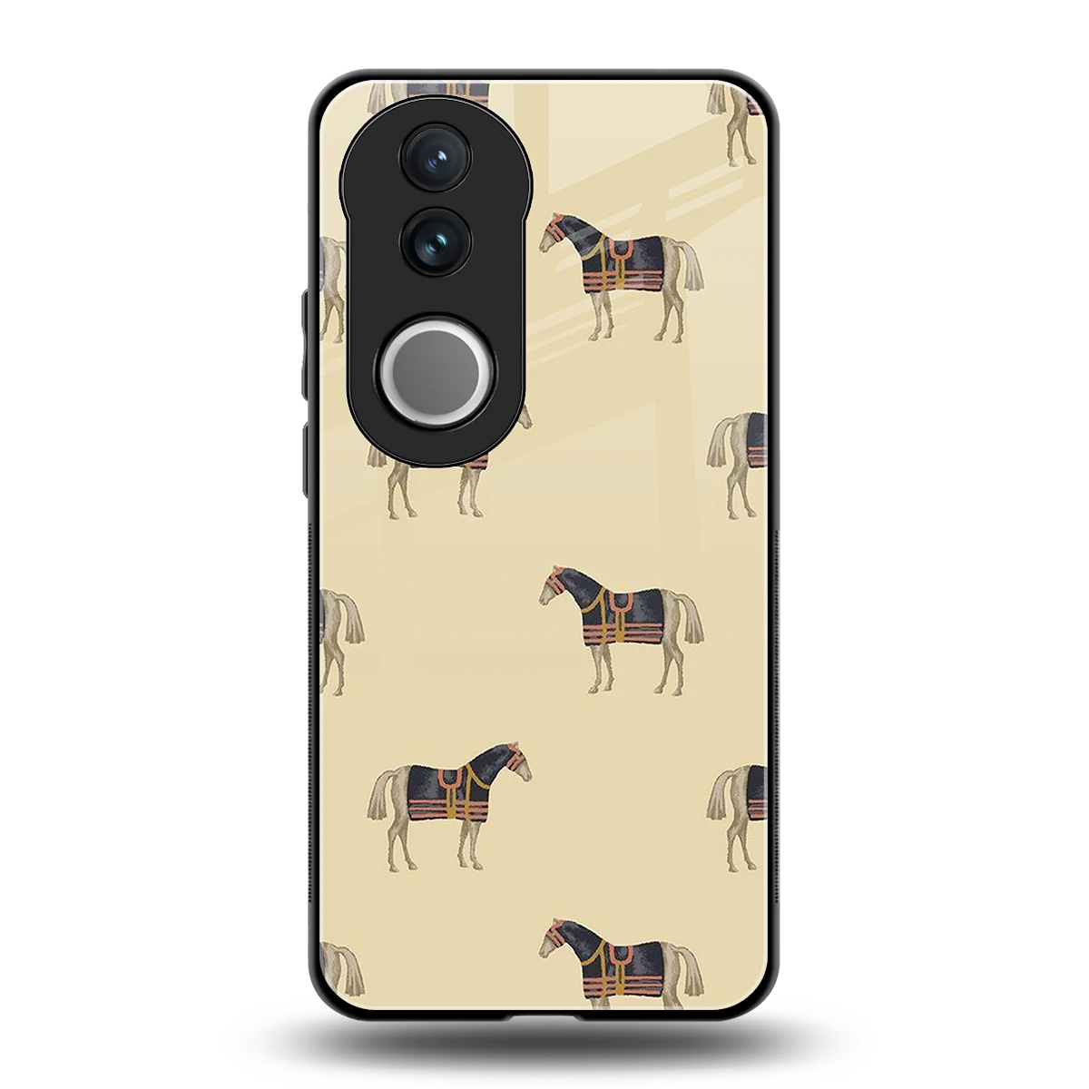 Vintage Rider back phone cover | glass case for vivo v50