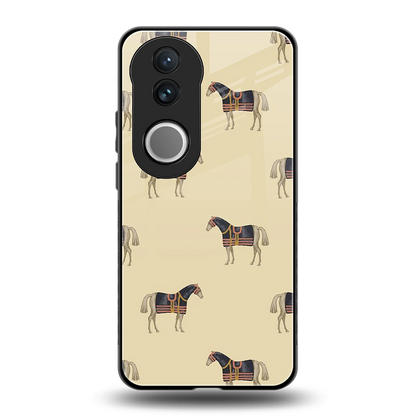 Vintage Rider back phone cover | glass case for vivo v50