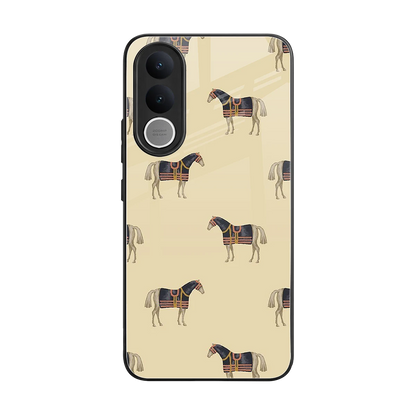 Vintage Rider back phone cover | glass case for vivo v70 fe