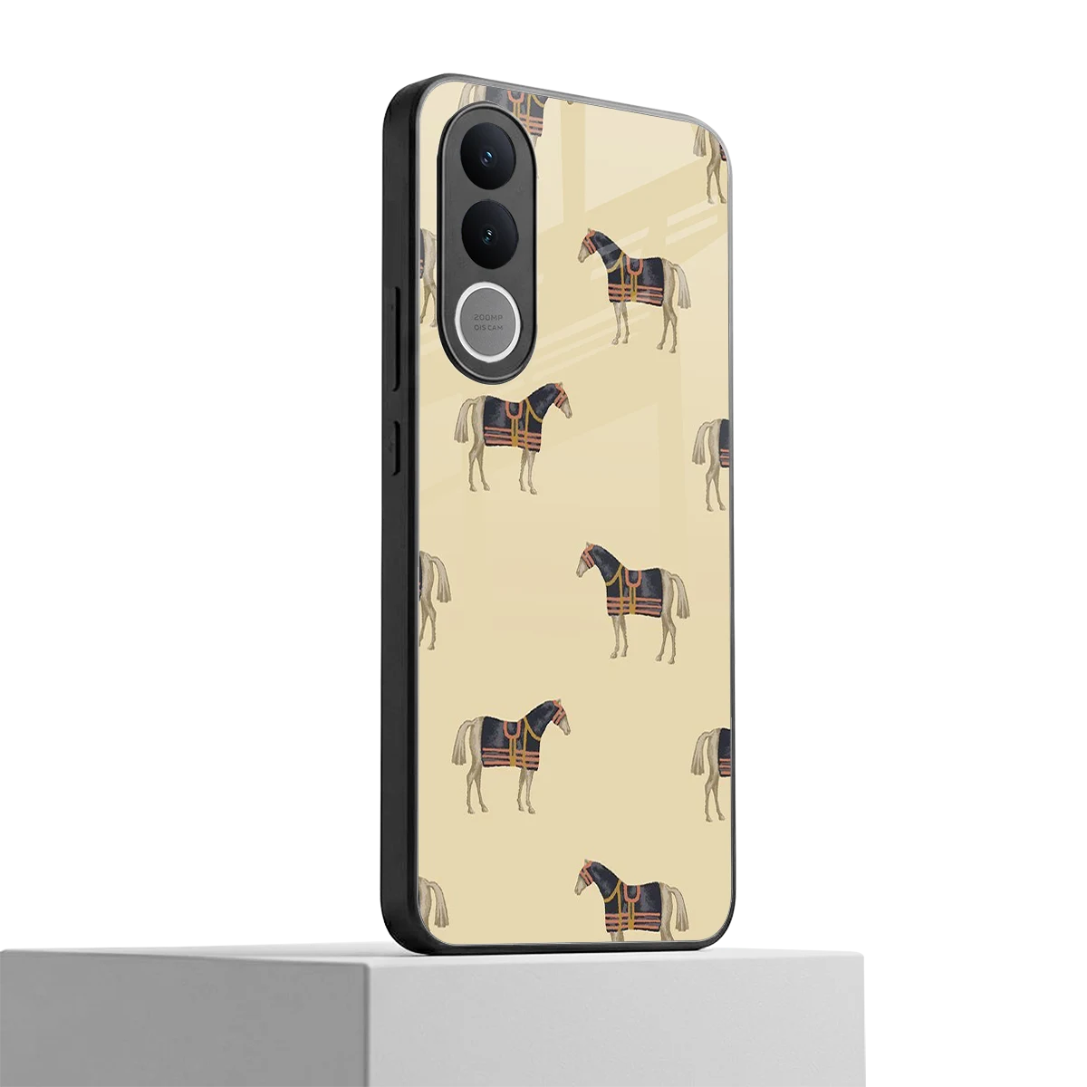 Vintage Rider vivo v70 fe mobile cover | shockproof glass phone case