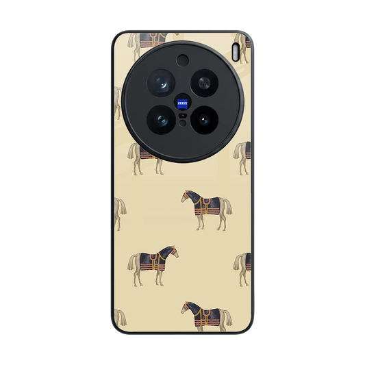 Vintage Rider back phone cover | glass case for vivo x200 pro