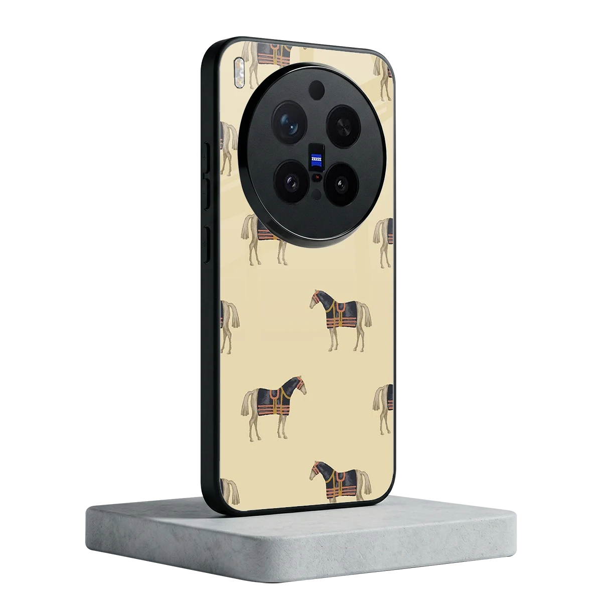 Vintage Rider vivo x300 pro mobile cover | shockproof glass phone case