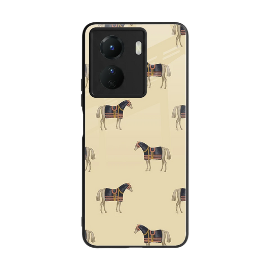 Vintage Rider back phone cover | glass case for vivo y16