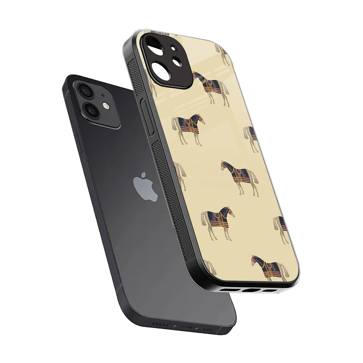 Vintage Rider sleek iphone 11 cover with tempered glass back and TPU edges