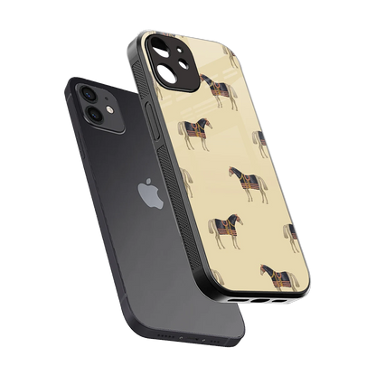 Vintage Rider sleek iphone 11 cover with tempered glass back and TPU edges