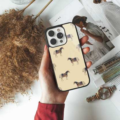 Vintage Rider TPU glass hybrid case for iPhone 16 | premium mobile back cover