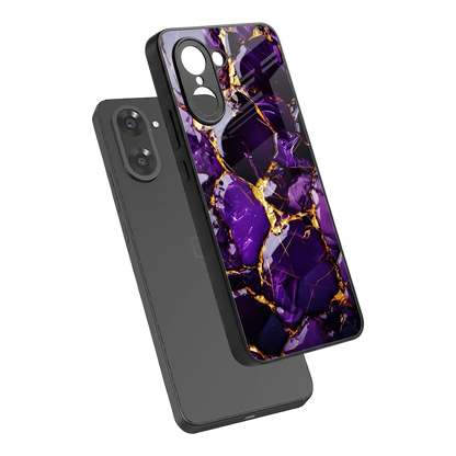Violet Luxe sleek oneplus nord ce5 5g cover with tempered glass back and TPU edges
