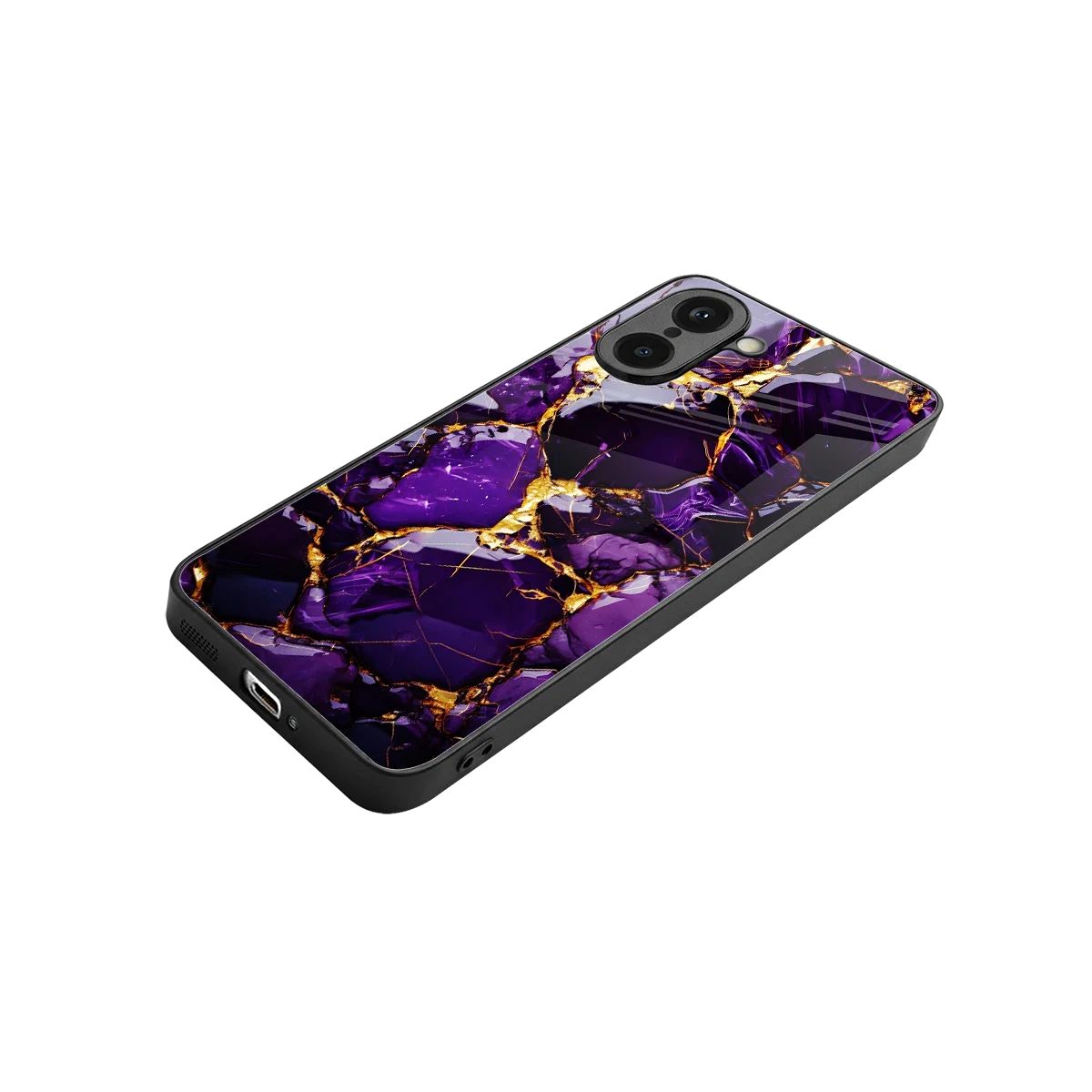 Violet Luxe stylish phone case for oneplus nord ce5 5g | glossy glass and slim fit