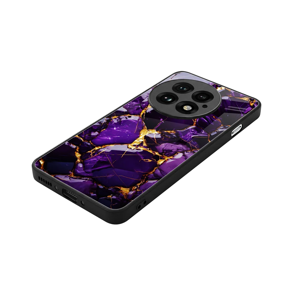 Violet Luxe stylish phone case for oneplus 13 | glossy glass and slim fit