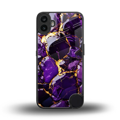 Violet Luxe back phone cover | glass case for cmf nothing phone 1
