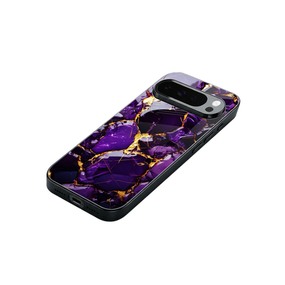 Violet Luxe stylish phone case for google pixel 10 pro xl | glossy glass and slim fit