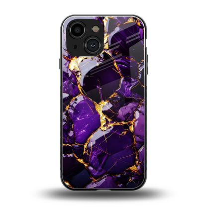 Violet Luxe back phone cover | glass case for iphone 13 mini