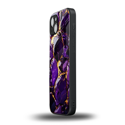 Violet Luxe iphone 14 plus mobile cover | shockproof glass phone case
