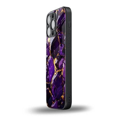 Violet Luxe iphone 15 pro max mobile cover | shockproof glass phone case