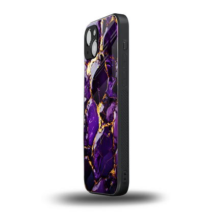 Violet Luxe iphone 15 mobile cover | shockproof glass phone case