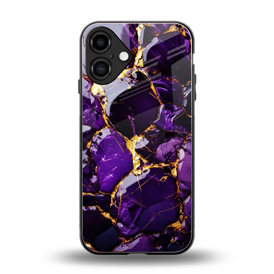 Violet Luxe back phone cover | glass case for iphone 16 plus