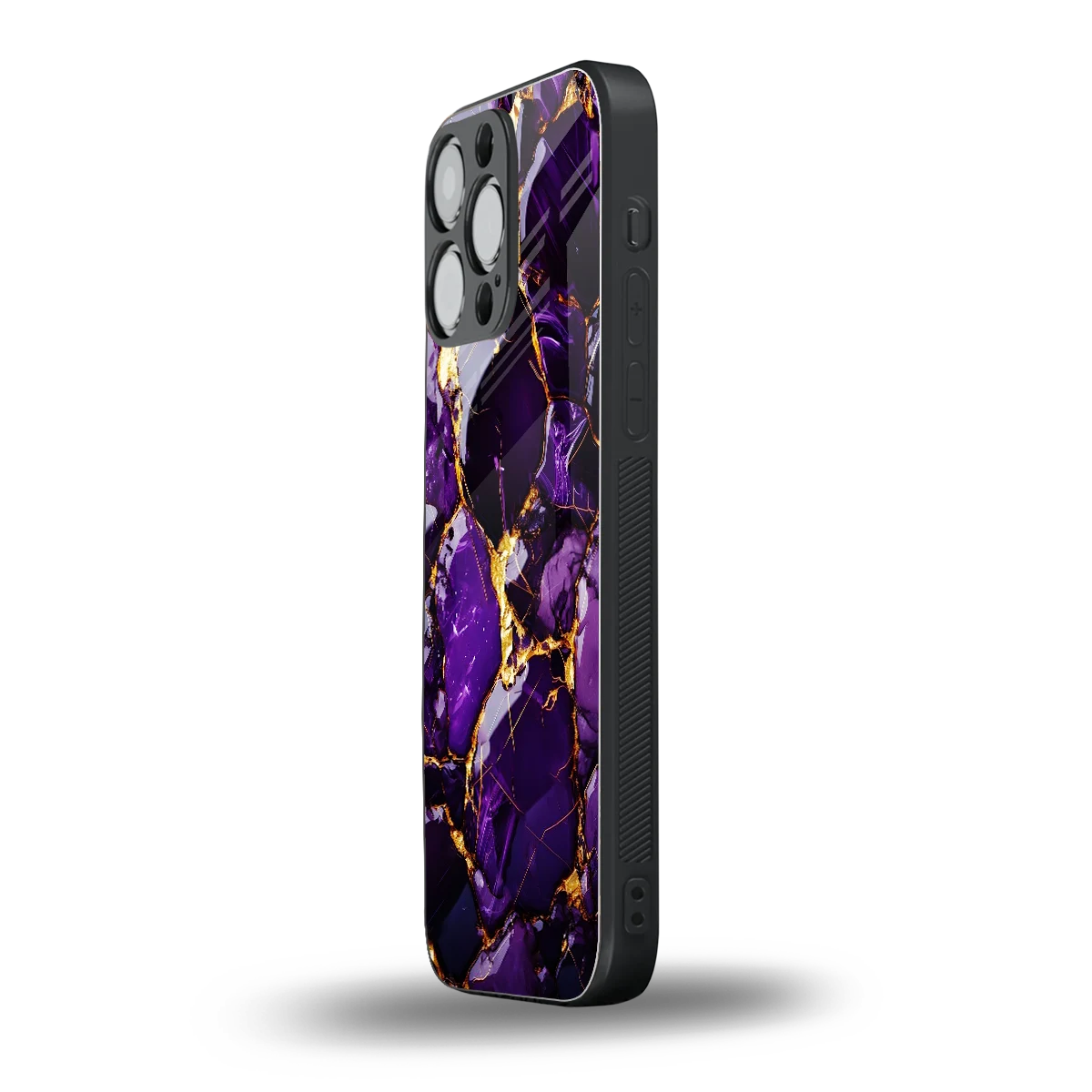 Violet Luxe iphone 16 pro max mobile cover | shockproof glass phone case
