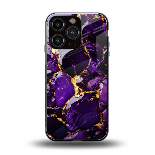 Violet Luxe back phone cover | glass case for iphone 16 pro