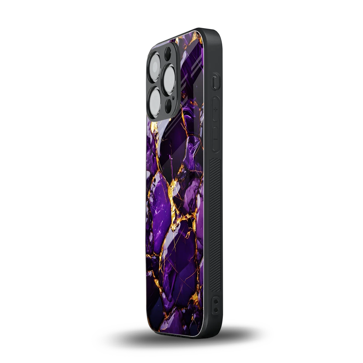 Violet Luxe iphone 16 pro mobile cover | shockproof glass phone case