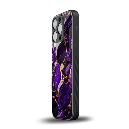 Violet Luxe iphone 16 pro mobile cover | shockproof glass phone case