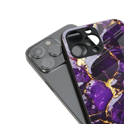 Violet Luxe stylish phone case for iphone 14 | glossy glass and slim fit