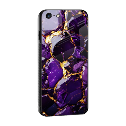 Violet Luxe sleek iphone 6s plus cover with tempered glass back and TPU edges