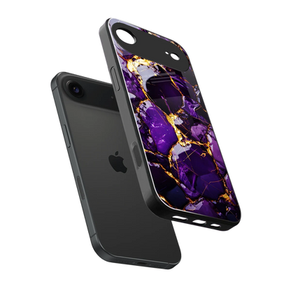 Violet Luxe sleek iphone air cover with tempered glass back and TPU edges