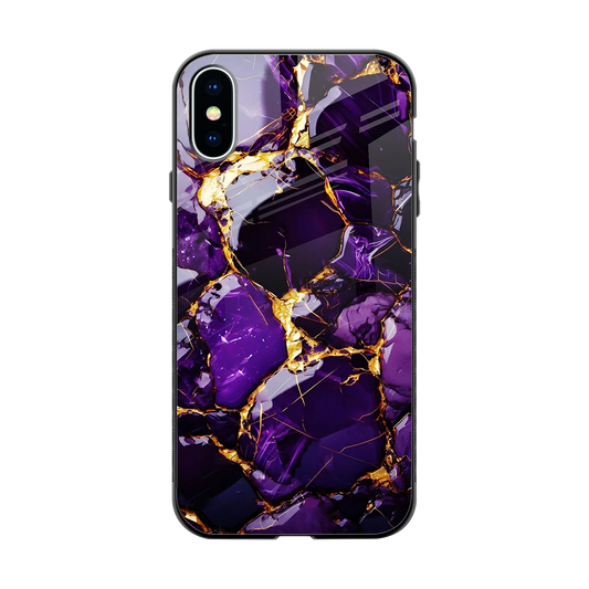 Violet Luxe back phone cover | glass case for iphone xs