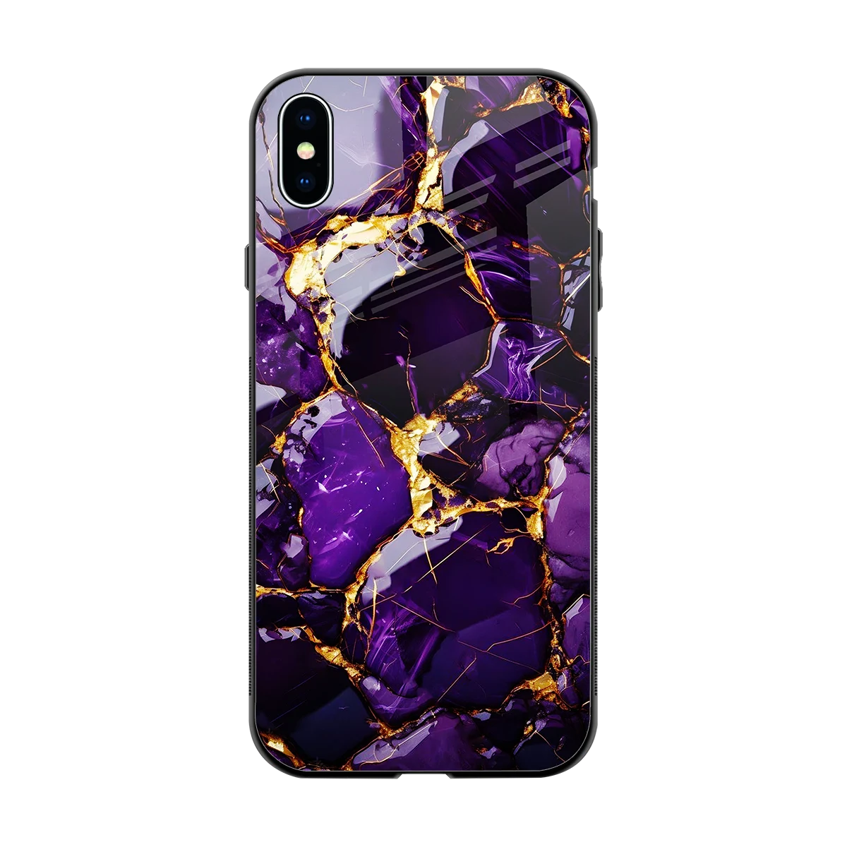 Violet Luxe back phone cover | glass case for iphone xs max