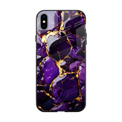 Violet Luxe back phone cover | glass case for iphone xs max