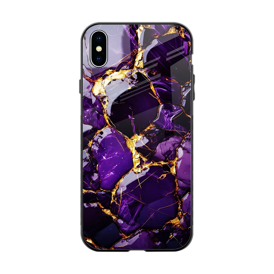 Violet Luxe back phone cover | glass case for iphone xs max