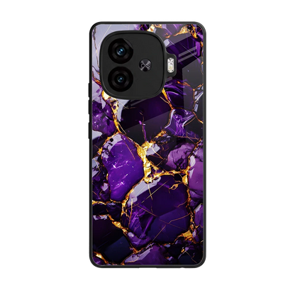 Violet Luxe back phone cover | glass case for iqoo neo 10r 5g