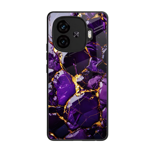 Violet Luxe back phone cover | glass case for iqoo neo 10r 5g