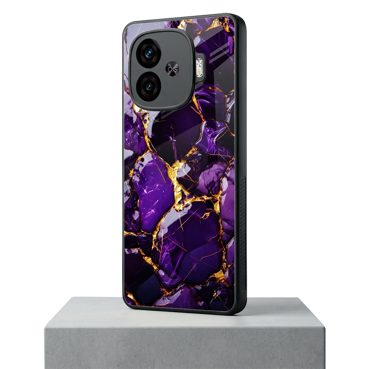 Violet Luxe iqoo neo 10r 5g mobile cover | shockproof glass phone case