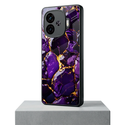 Violet Luxe iqoo neo 10r 5g mobile cover | shockproof glass phone case