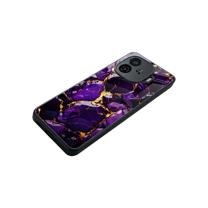 Violet Luxe stylish phone case for iqoo neo 10r 5g | glossy glass and slim fit
