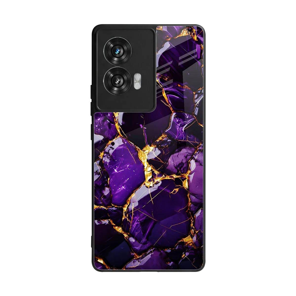 Violet Luxe back phone cover | glass case for motorola edge 50 fusion