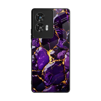 Violet Luxe back phone cover | glass case for motorola edge 50 fusion
