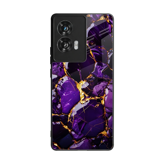 Violet Luxe back phone cover | glass case for motorola edge 50 fusion