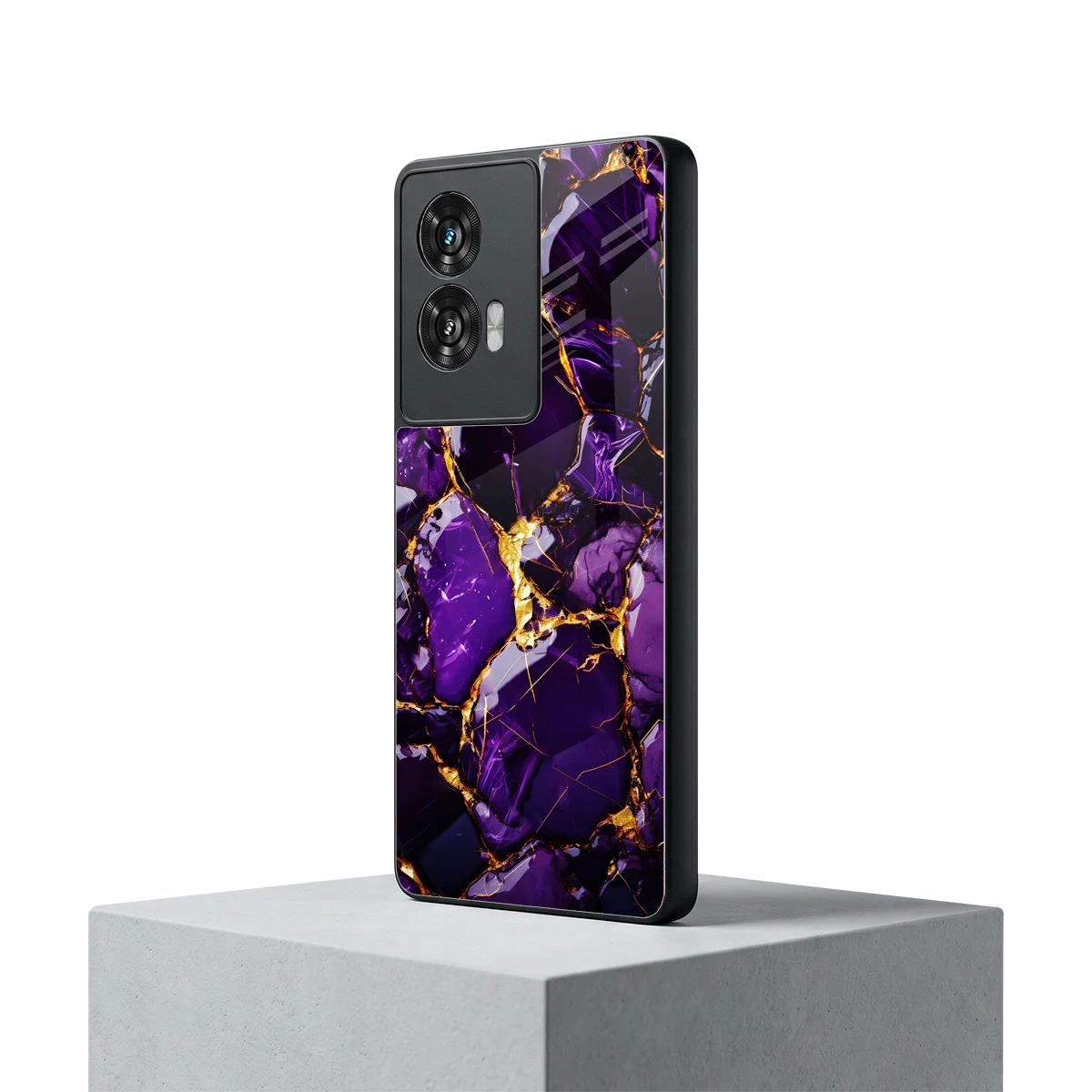 Violet Luxe motorola edge 50 fusion mobile cover | shockproof glass phone case