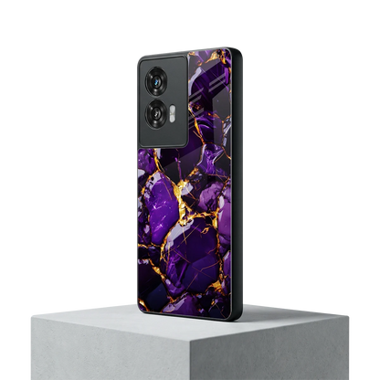 Violet Luxe motorola edge 50 fusion mobile cover | shockproof glass phone case