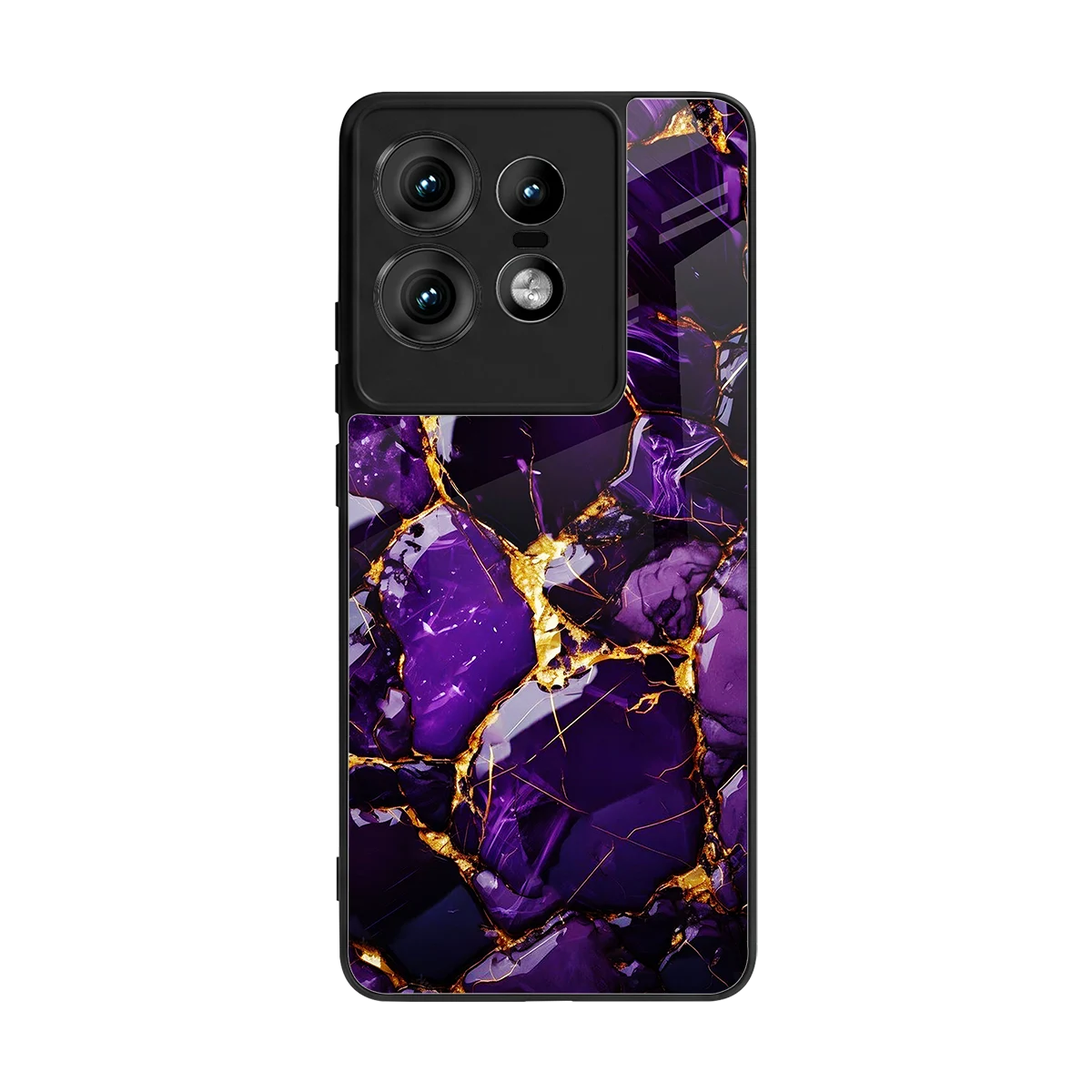 Violet Luxe back phone cover | glass case for motorola edge 50 pro