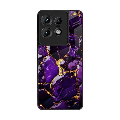 Violet Luxe back phone cover | glass case for motorola edge 50 pro