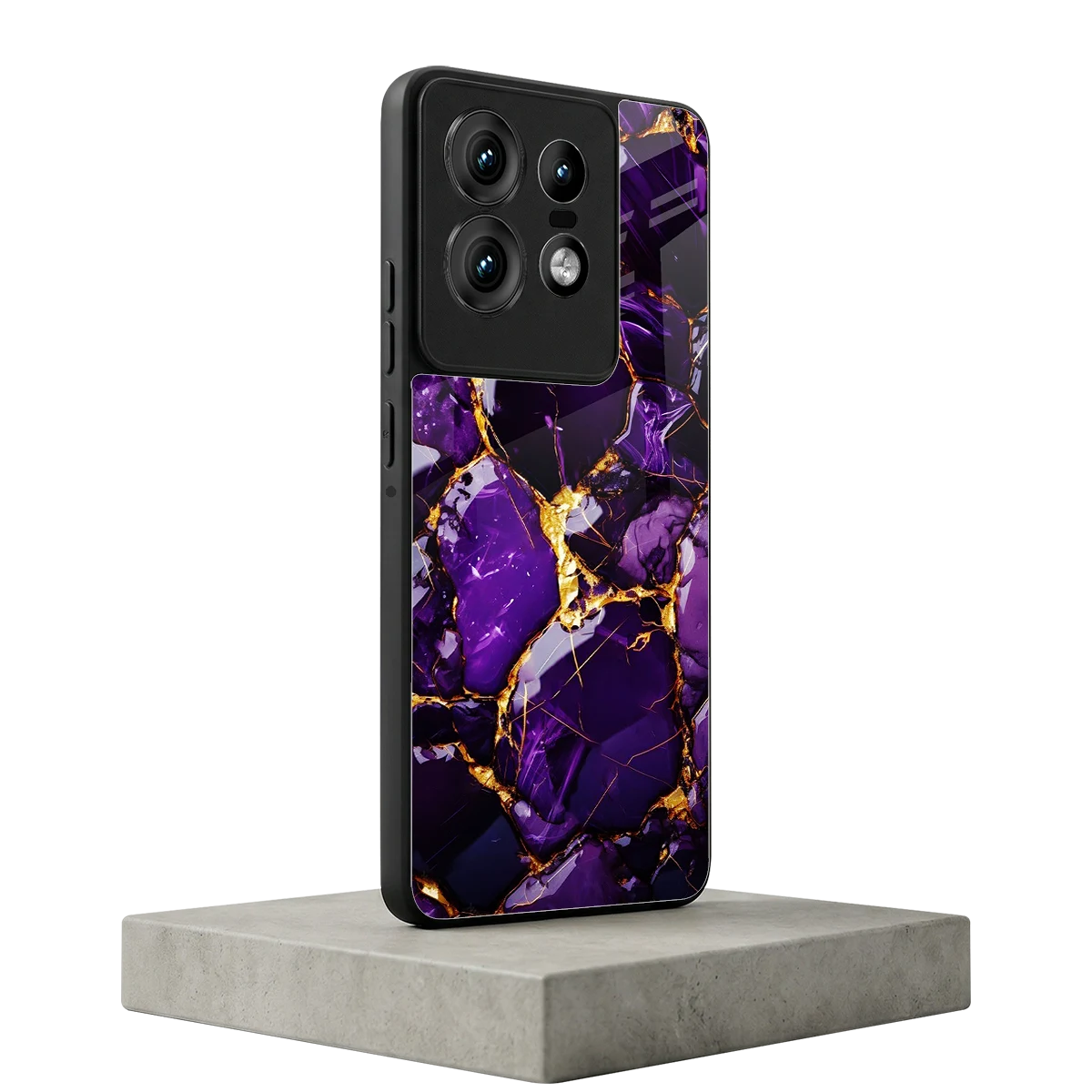 Violet Luxe motorola edge 50 pro mobile cover | shockproof glass phone case