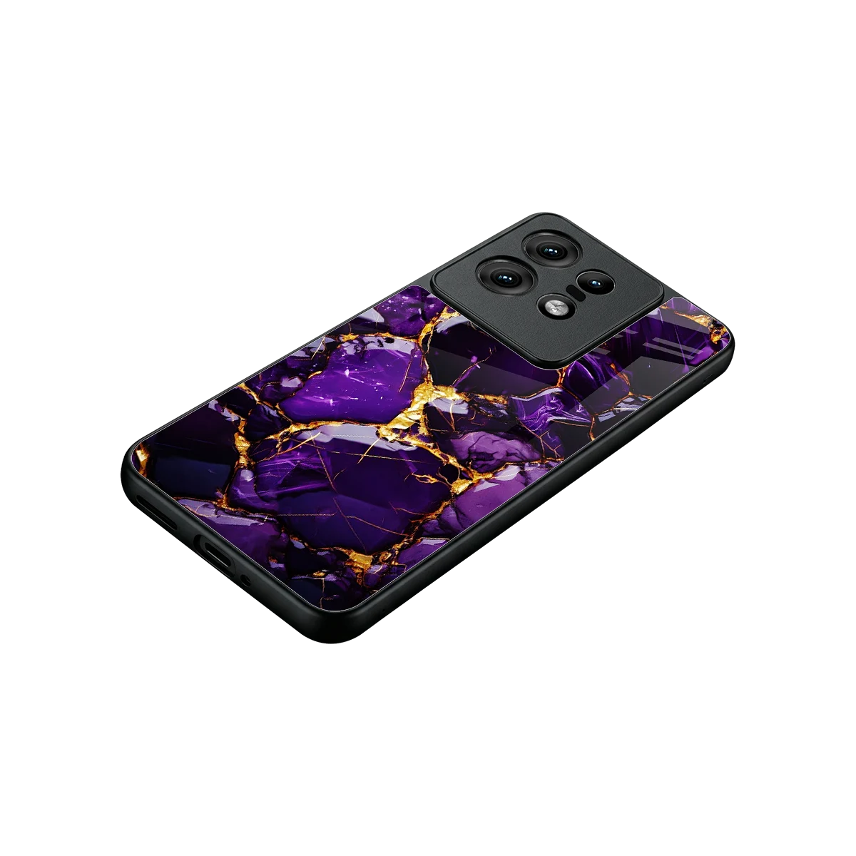 Violet Luxe stylish phone case for motorola edge 50 pro | glossy glass and slim fit