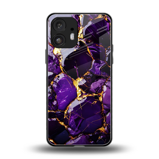 Violet Luxe back phone cover | glass case for nothing phone 2